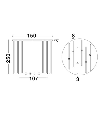 Luces Exclusivas lampa wisząca LED Urubicha ściemnialna 79W 6467lm 3000K IP20 czarna LE44692
