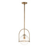 Quintiesse lampa wisząca Somerset E27 mosiężna QN-SOMERSET-P-C-HB