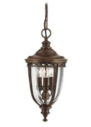 Elstead lampa wisząca zewnętrzna English Bridle 3xE14 brązowa IP23 FE-EB8-M-BRB