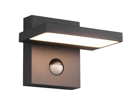 Trio kinkiet zewnętrzny LED z czujnikiem ruchu Horton 8W 1000lm 3000K antracytowy IP54 226369142