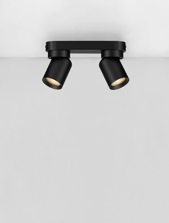 Luces Exclusivas lampa sufitowa LED Galvez GU10 2x10W IP20 czarna LE44397