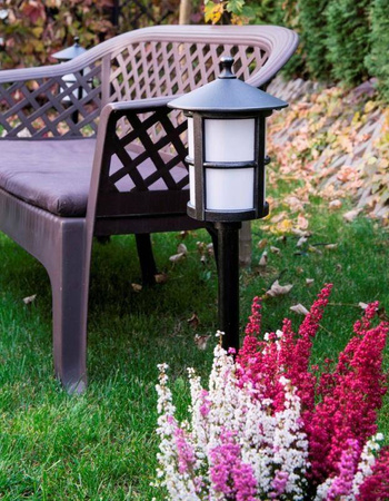 Su-ma lampa stojąca zewnętrzna Cordoba II E27 czarna/patyna 101cm IP23 K 5002/2/TD