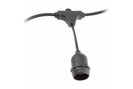 GTV girlanda ogrodowa LED E27 10x10W IP54 10 m czarna AE-GIR10-10