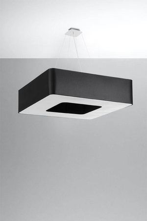 Sollux lampa wisząca Urano 80 8xE27 czarno/biała SL.0828