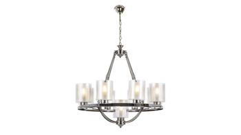 Lumina Deco żyrandol / lampa wisząca Santini W9 9xE27 chrom LDP 1220-9 (CHR)