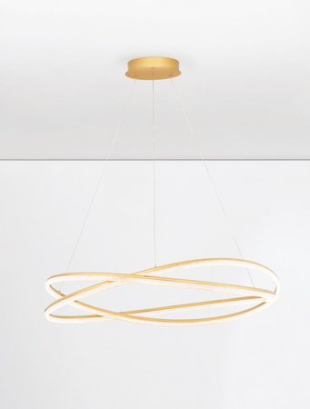 Luces Exclusivas lampa wisząca LED Ilave ściemnialna z pilotem Ø 95 cm 68W 5637lm 3000K IP20 złota LE44324