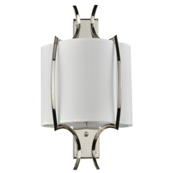CosmoLight kinkiet Faro E14 biały/nikiel W01053NI