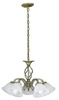 Rabalux żyrandol / lampa wisząca Beckworth 5xE14 brązowo/biała 7135