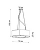 Sollux lampa wisząca Saturno Slim 50 5xE27 czarna SL.0750