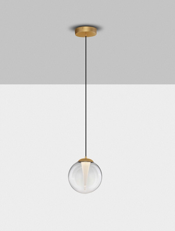 Luces Exclusivas lampa wisząca LED Hualmay ściemnialna Ø 22 cm 7W 585lm 3000K IP20 złota LE44832