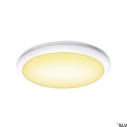 SLV plafony łazienkowy LED Ruba 42 22W 2300lm 3000/4000K 120° biały Ø42cm IP65 1005090