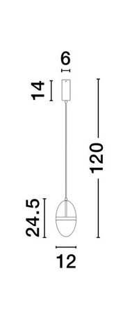 Luces Exclusivas lampa wisząca LED Arena Ø 12 cm 13W 1446lm 3000K IP20 złota LE44330