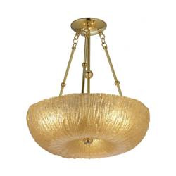 Amplex żyrandol / lampa wisząca Button 6xE27 mosiężna 8174