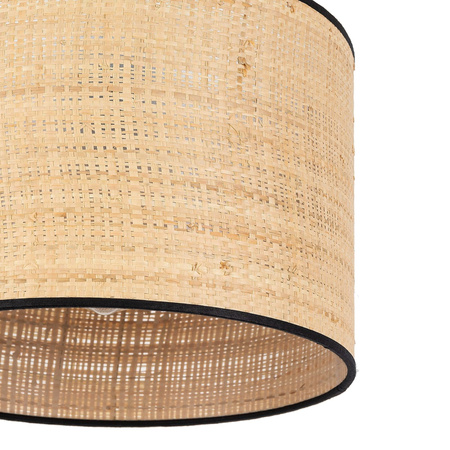 TK Lighting lampa wisząca Liberia E27 czarno/naturalna 4730