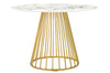 King Home Stół GLAM MARBLE 110 - MDF, złota podstawa KH1201100128
