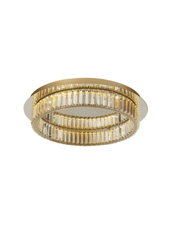 Luces Exclusivas plafon LED Bauta 40W 2505lm 3500K złoty Ø60cm LE42679