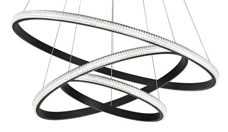 Luces Exclusivas żyrandol / lampa wisząca LED Ocana 62W 3586lm 3000K czarna LE41716
