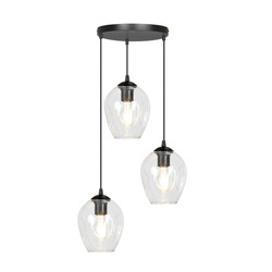 Emibig lampa wisząca Istar 3 3xE27 czarna 679/3PREM