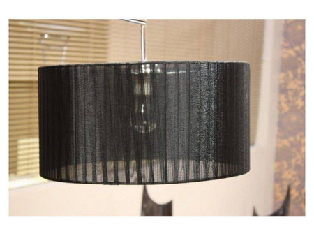 Azzardo lampa podłogowa Bianca E27 chrom/czarna 180cm AZ0006