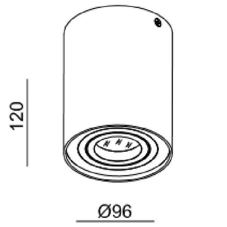 Mistic Lighting plafon techniczny Ecotube GU10 czarny MSTC-05411471
