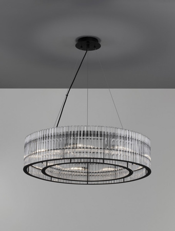 Luces Exclusivas lampa wisząca LED Actun Ø 70 cm G9 9x5W IP20 czarna LE43343