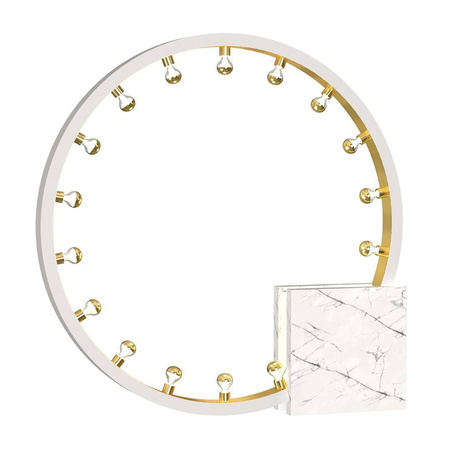 Milagro lampa podłogowa Cassiopeia 19xE14 (załączono) biało/złota MZ5038