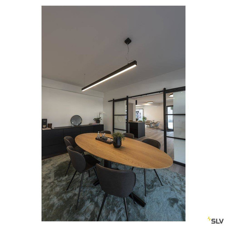 SLV lampa wisząca LED Glenos 85W 5700lm 3000K czarna 1001406