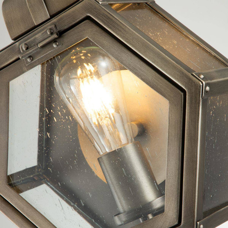 Quintiesse kinkiet zewnętrzny Heath E27 brązowy IP44 QN-HEATH-S-BU