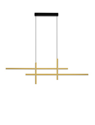 Luces Exclusivas lampa wisząca LED Charazani ściemnialna 43W 1478lm 3200K IP20 czarno/złota LE44817