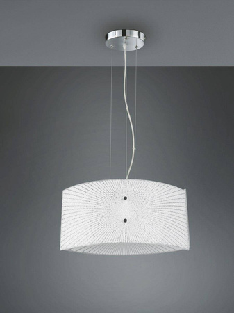 Trio żyrandol / lampa wisząca Elisa 2xE27 biało/srebrna 312200200