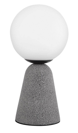 Luces Exclusivas lampka biurkowa Ibague G9 biało/betonowa LE42064