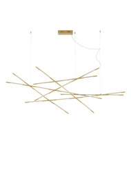 Luces Exclusivas lampa wisząca LED Bell 92W 6868lm 3000K złota LE42730