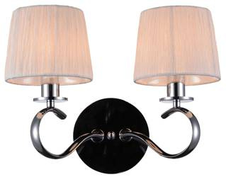 Candellux kinkiet Clara 2xE14 biały/chrom 22-21564