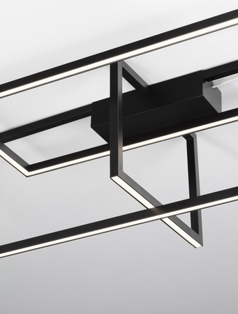 Luces Exclusivas lampa sufitowa LED Baldo ściemnialna 31W 3180lm 3000K IP20 czarna LE43581