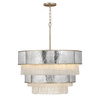Quintiesse lampa wisząca Reverie 12xE14 złoto/szara QN-REVERIE-12P-CPG