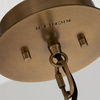 Quintiesse lampa wisząca Linara E27 czarno/mosiężna QN-LINARA-P-BK