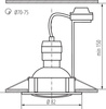 Kanlux oczko stropowe (zestaw) Tribis II O B 3xGU10 czarne 23855