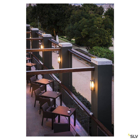 SLV kinkiet zewnętrzny Meridian Box 2 E27 antracytowy IP54 230655