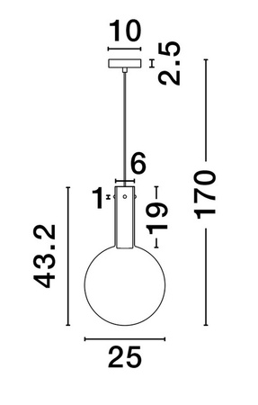 Luces Exclusivas lampa wisząca LED Javier ściemnialna Ø 25 cm 6W 754lm 3000K IP20 biało/niebieska LE44478