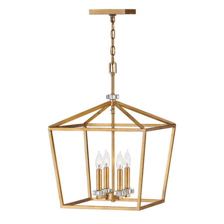 Quintiesse lampa wisząca Stinson 4xE14 mosiężna QN-STINSON-4P-L-DBR