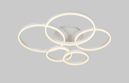 Aviano Lighting lampa sufitowa LED Ravello ściemnialna 60W 6000lm 3000K biały mat 9055-508