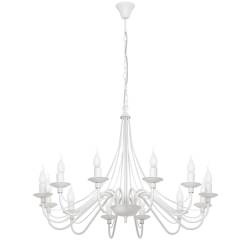 Aldex żyrandol / lampa wisząca Róża 12xE14 biała 397R