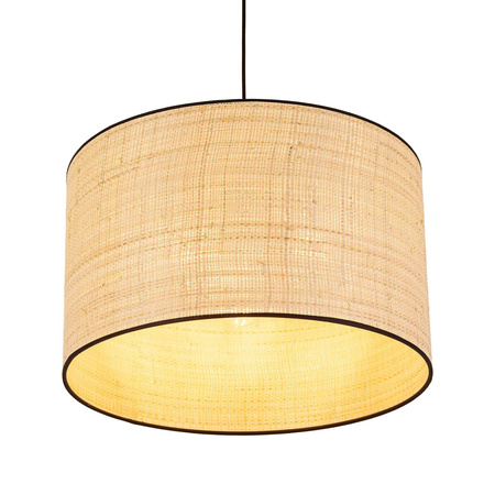 TK Lighting lampa wisząca Liberia E27 czarno/naturalna 4727