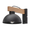 TK Lighting kinkiet Oslo E27 czarno/drewniany 4961