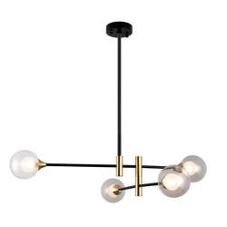 Italux żyrandol / plafon Marino 4xG9 czarno/mosiężny PND-9148-4