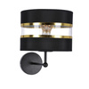 Candellux kinkiet Andy E27 czarno/złoty 21-06134