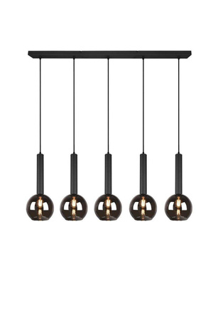 Trio lampa wisząca Clayton 5xE27 czarna 310300532