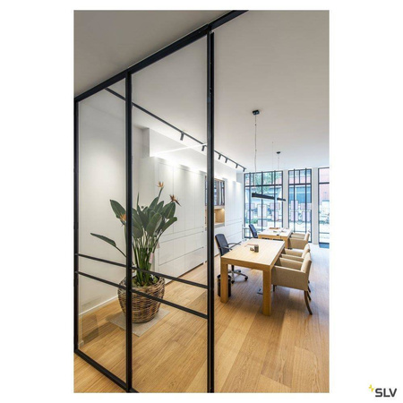 SLV lampa wisząca LED Glenos 85W 5700lm 3000K czarna 1001406