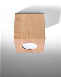 Sollux plafon Quad GU10 naturalne drewno SL.0493