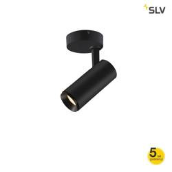 SLV kinkiet (reflektorek) LED Numinos M 10,4W 1019lm 2700K 24° ściemnialny Dali czarny 1004386
